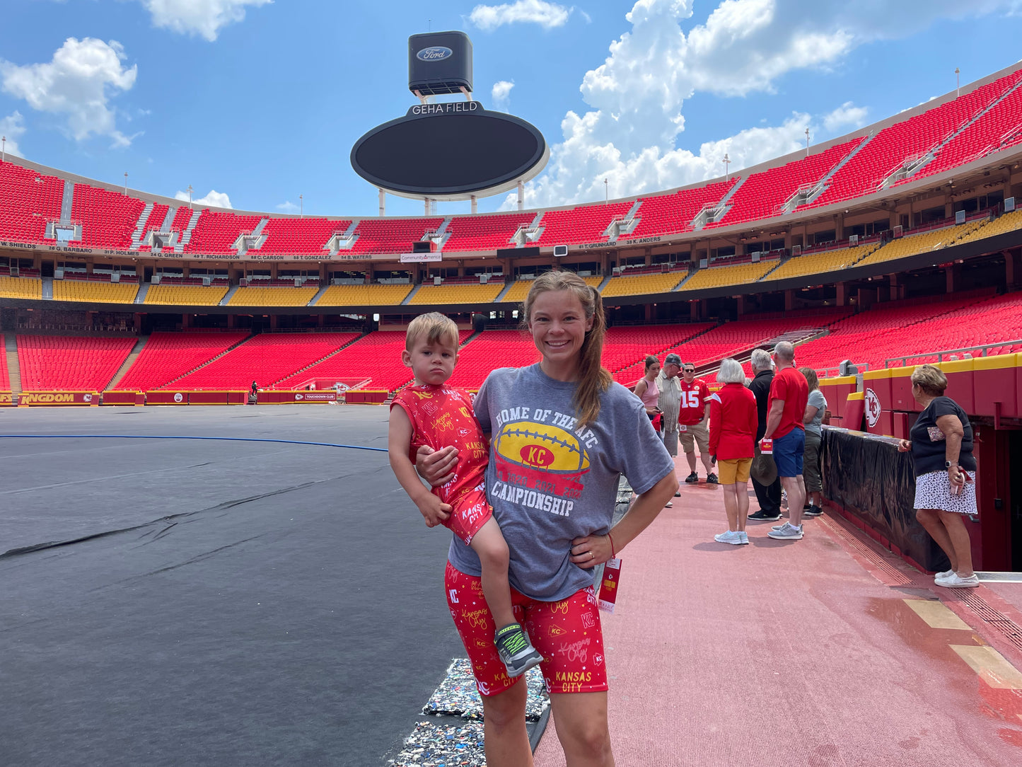 Women’s Shorts: KC Words on Red