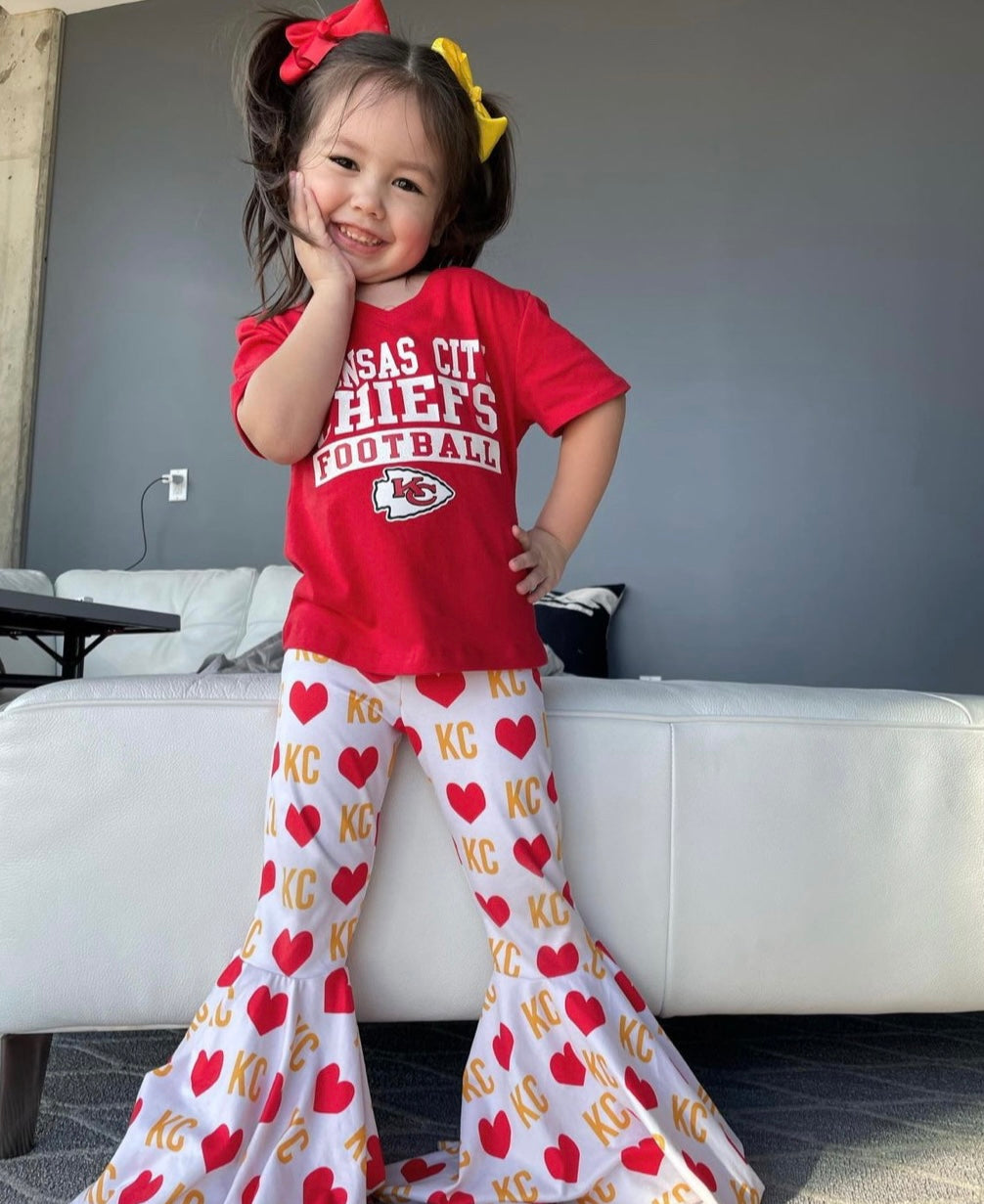 SALE: KC Heart on White Bells