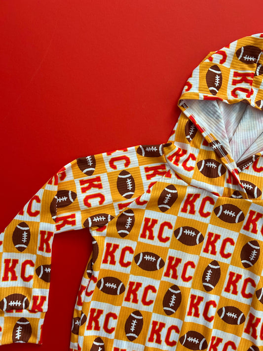 Hoodie: Yellow Checkered