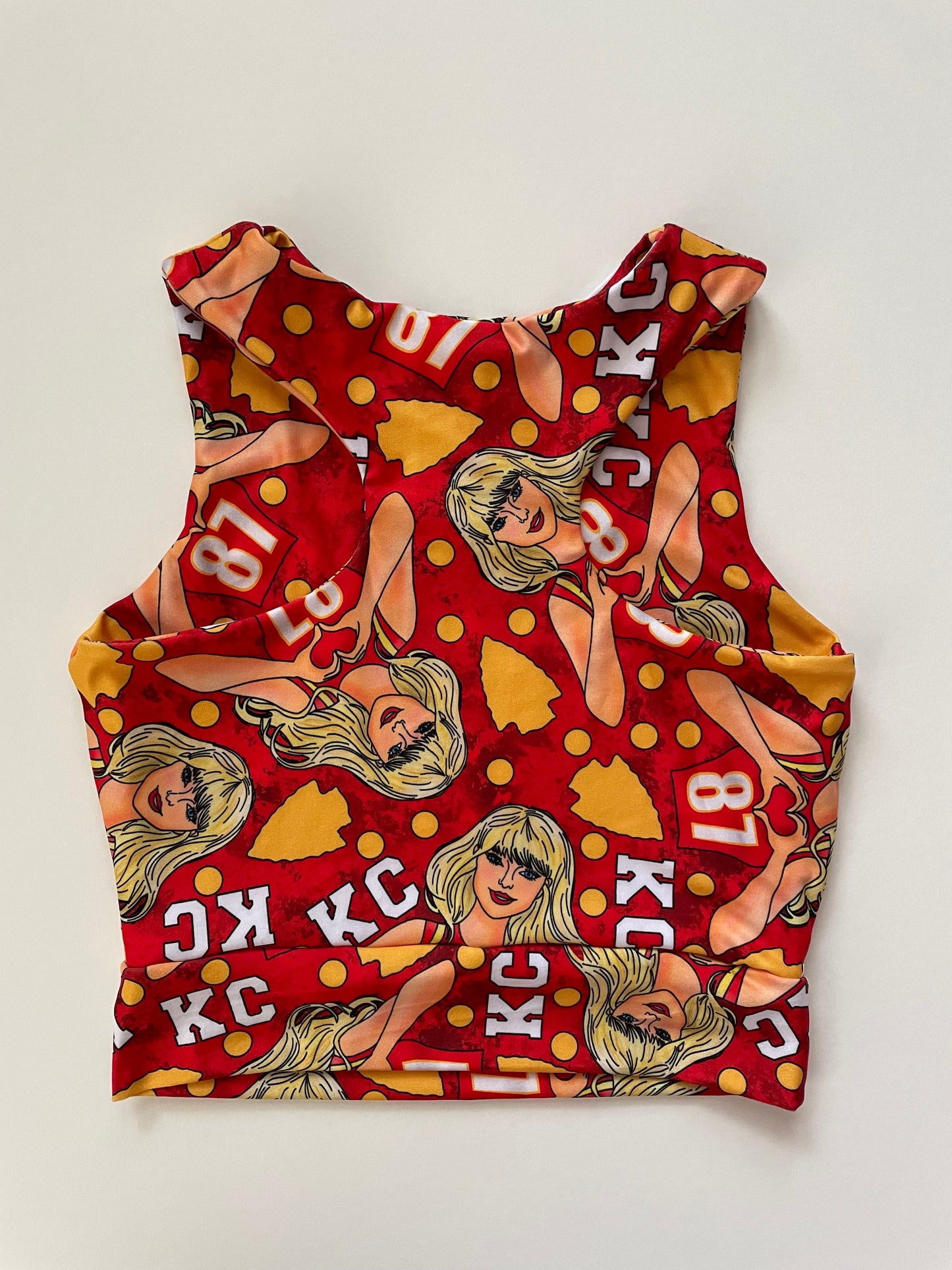 Racerback Tank for Girls: Taylor on Red