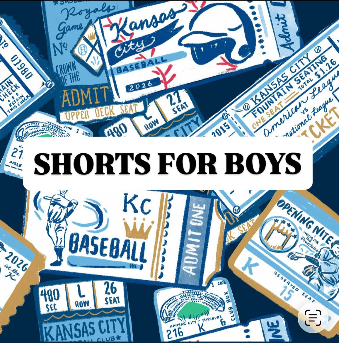 Shorts for Boys: KC Tickets