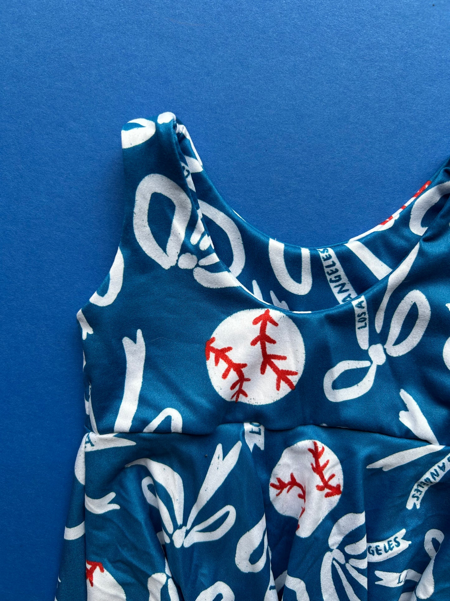 Twirl Dress: LA Bows on Blue