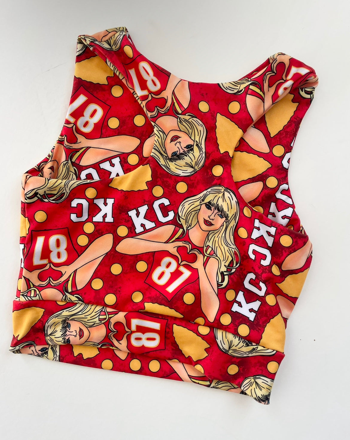 Racerback Tank for Girls: Taylor on Red
