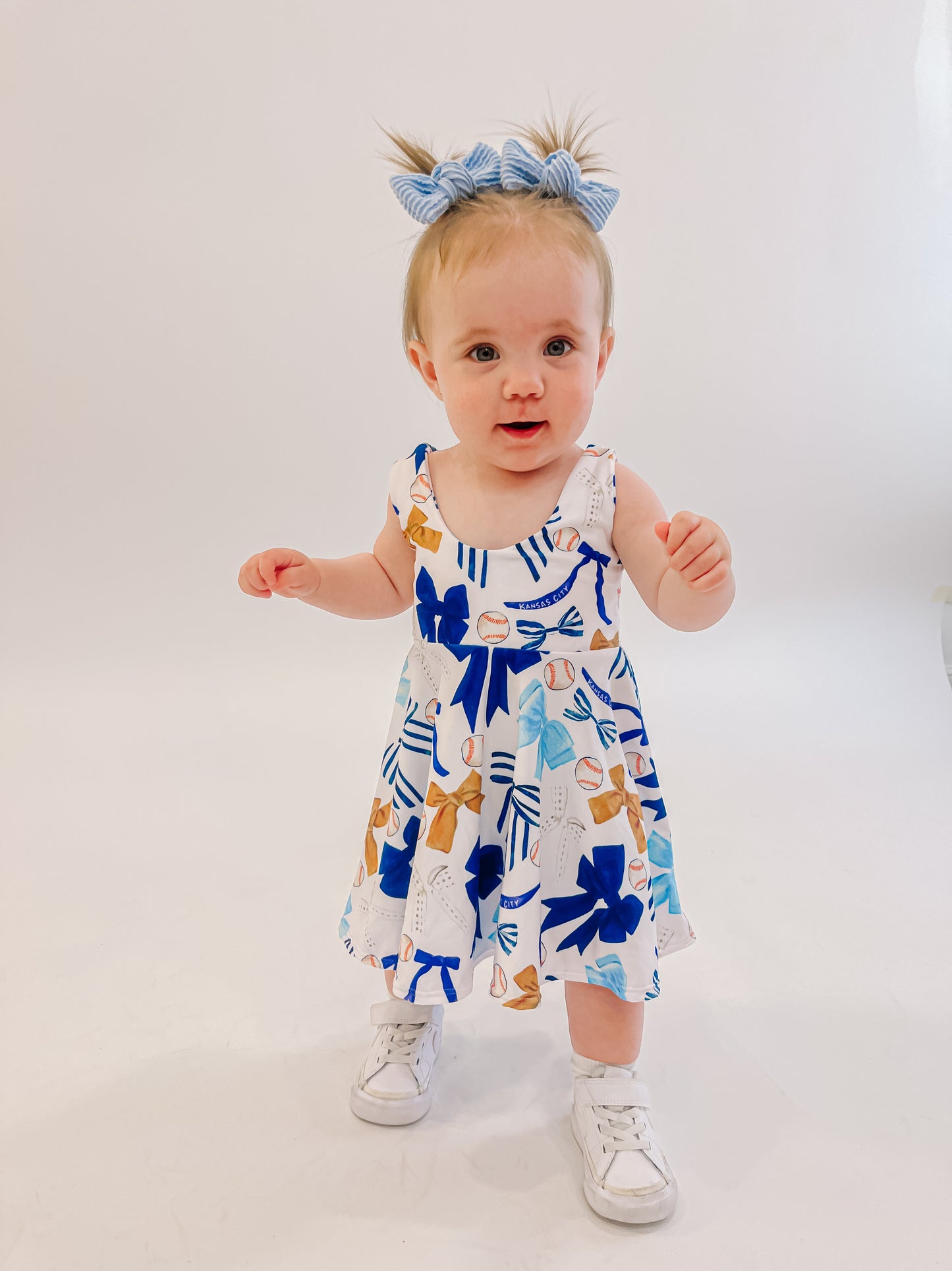 Twirl Dress: Royal Bows