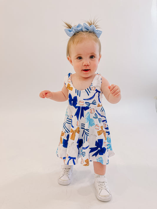Twirl Dress: Royal Bows