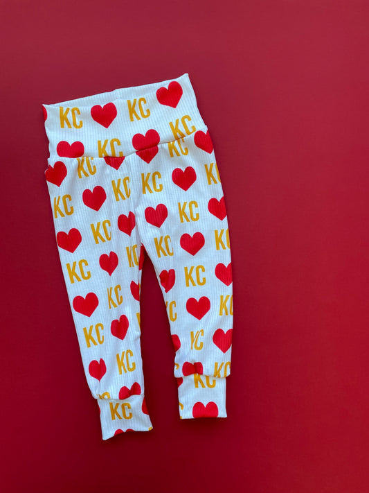 Leggings: KC Heart on Red
