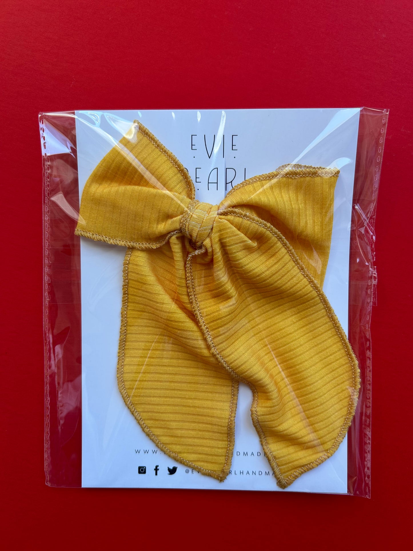 Oversized Bow: Yellow