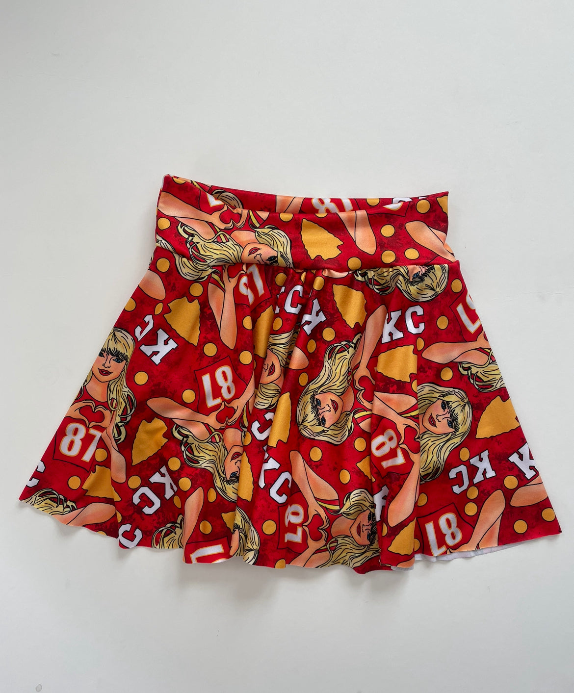 Cheer Skirt: Taylor on Red