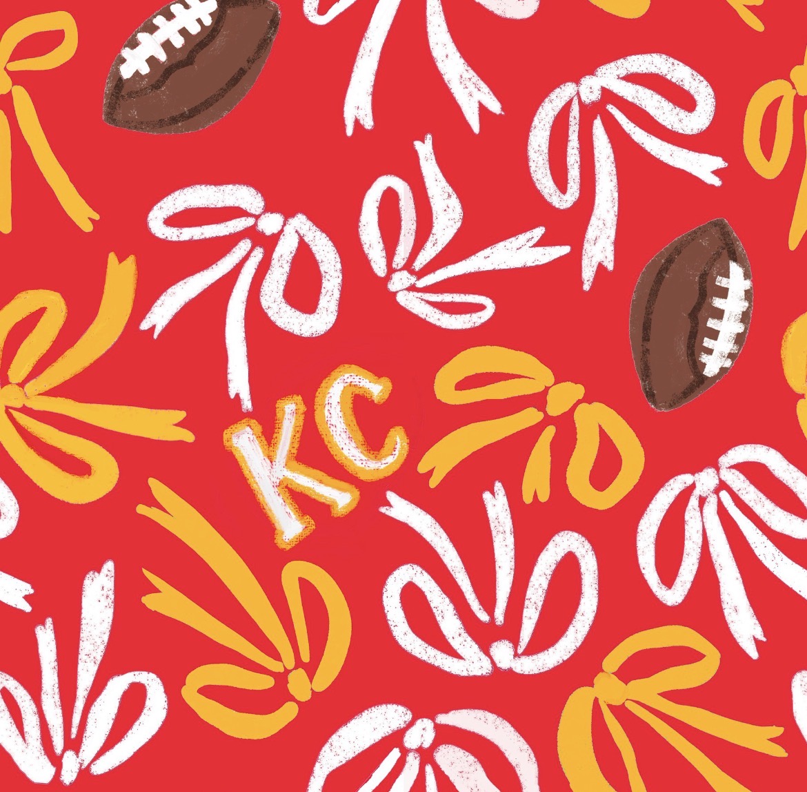 Regular Tank or One-Shoulder Tank: Red KC Bows