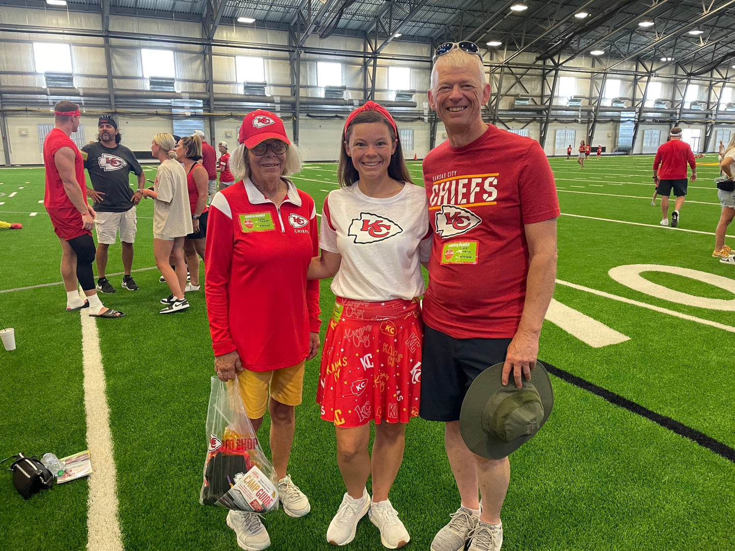Women’s Skirt: KC Words on Red