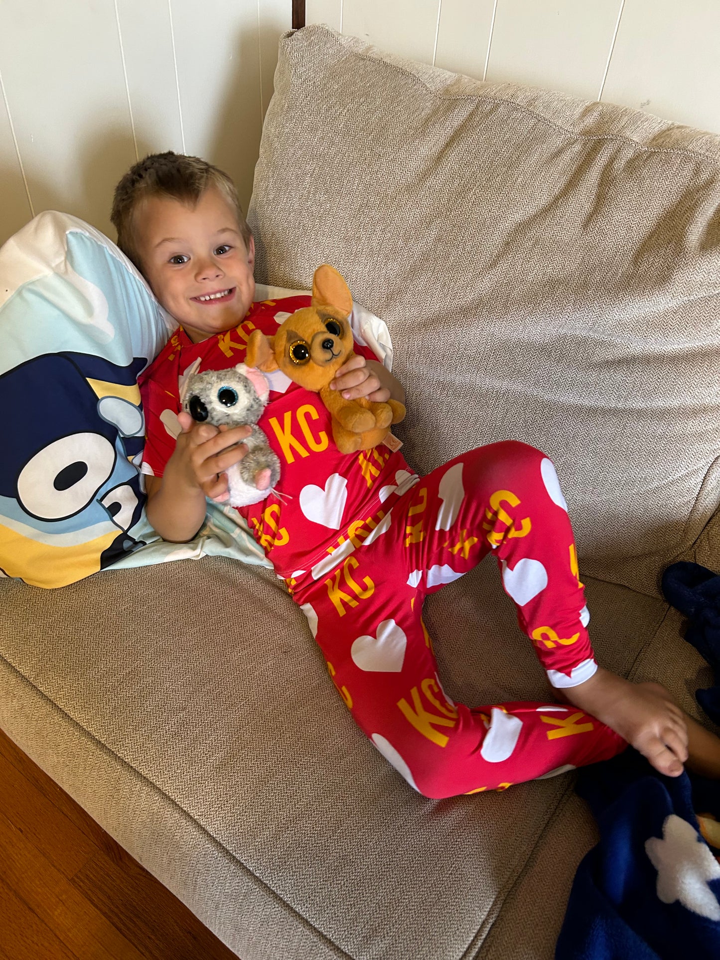 Primetime PJ’s: KC Heart on Red