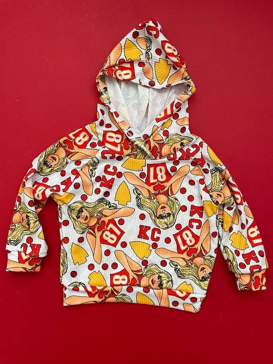 Hoodie: Taylor on White
