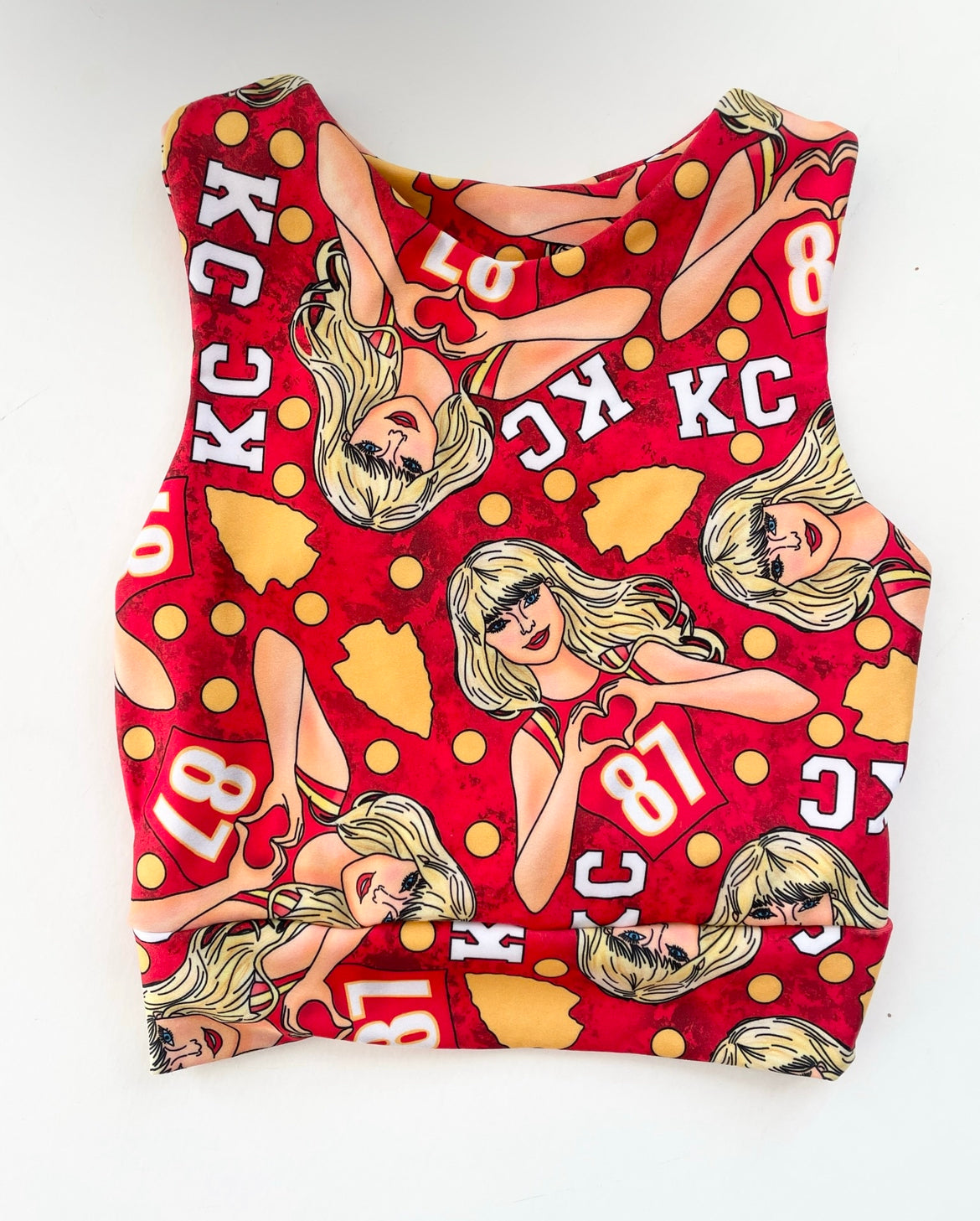 Racerback Tank for Girls: Taylor on Red