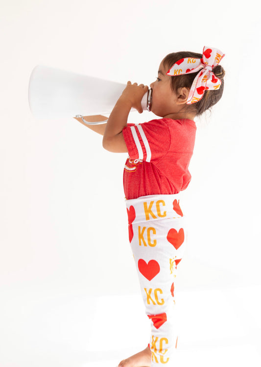 Leggings: KC Heart on Red