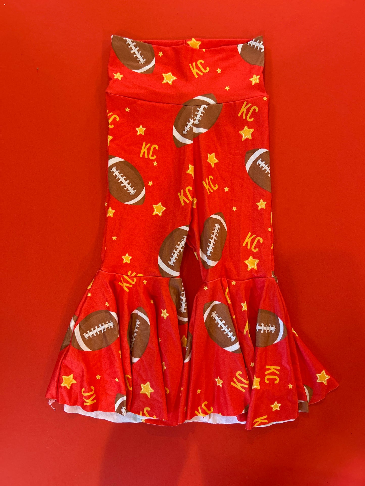 SALE: Red with Yellow KC and Stars Bells