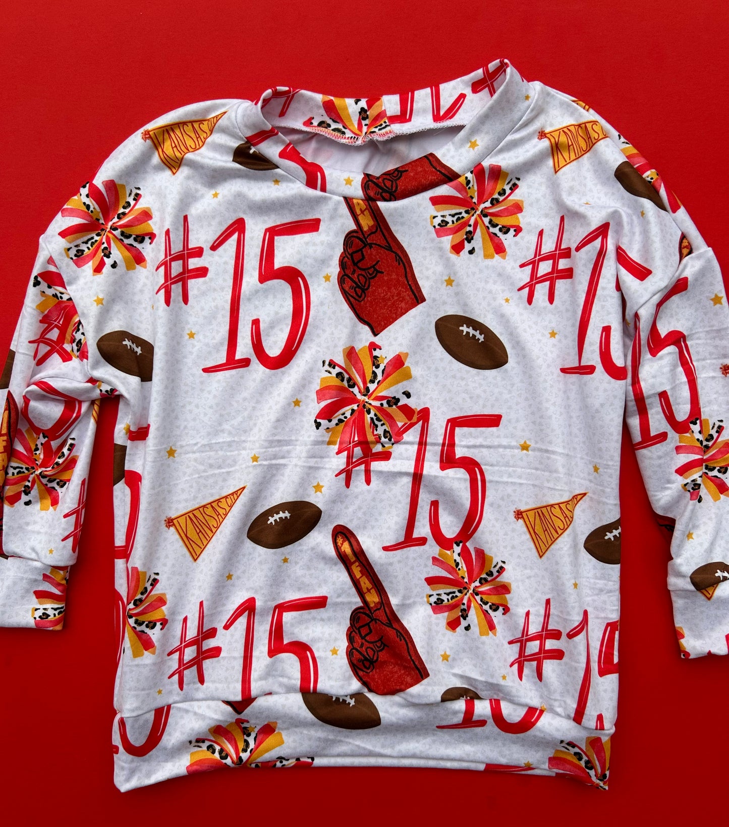 Oversized long sleeve top: #1 Fan