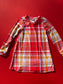 Long Sleeve Dress: Plaid