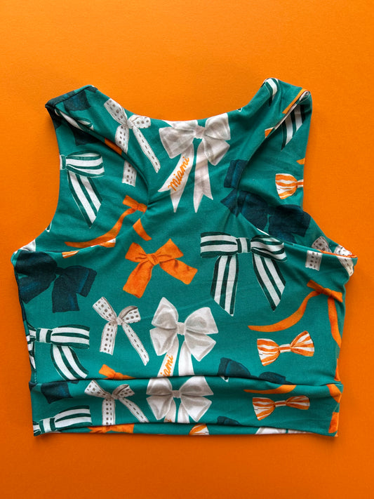 Racerback Tank for Girls: Miami Bows