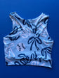 Racerback Tank for Girls: KC Bows on Blue