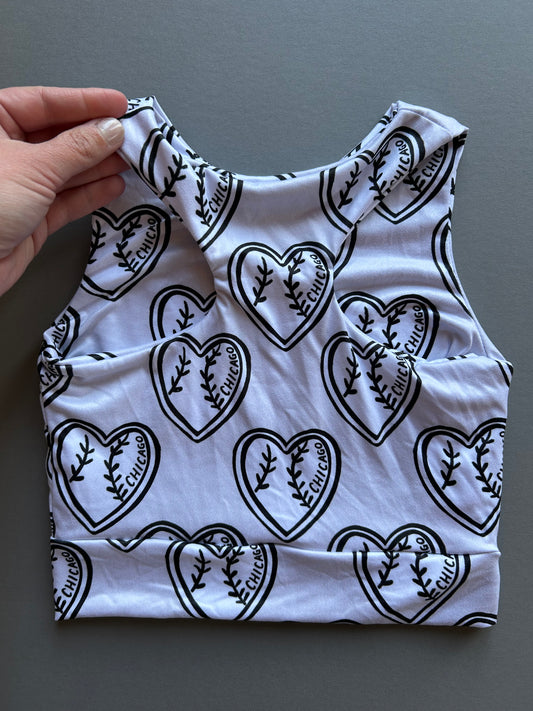 Racerback Tank for Girls: Chicago Heart