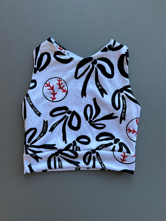 Racerback Tank for Girls: NY Bows