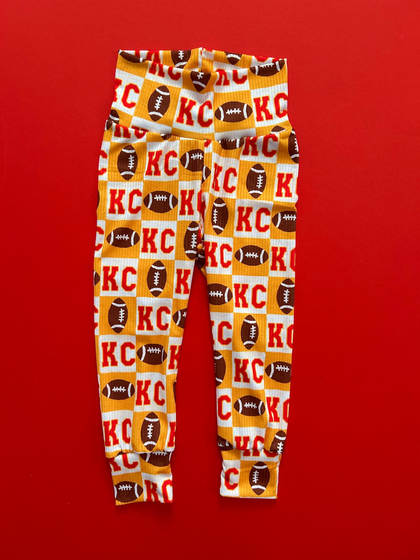 Leggings: Yellow KC Checkered