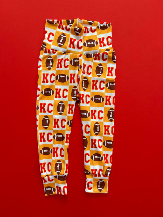 Leggings: Yellow KC Checkered