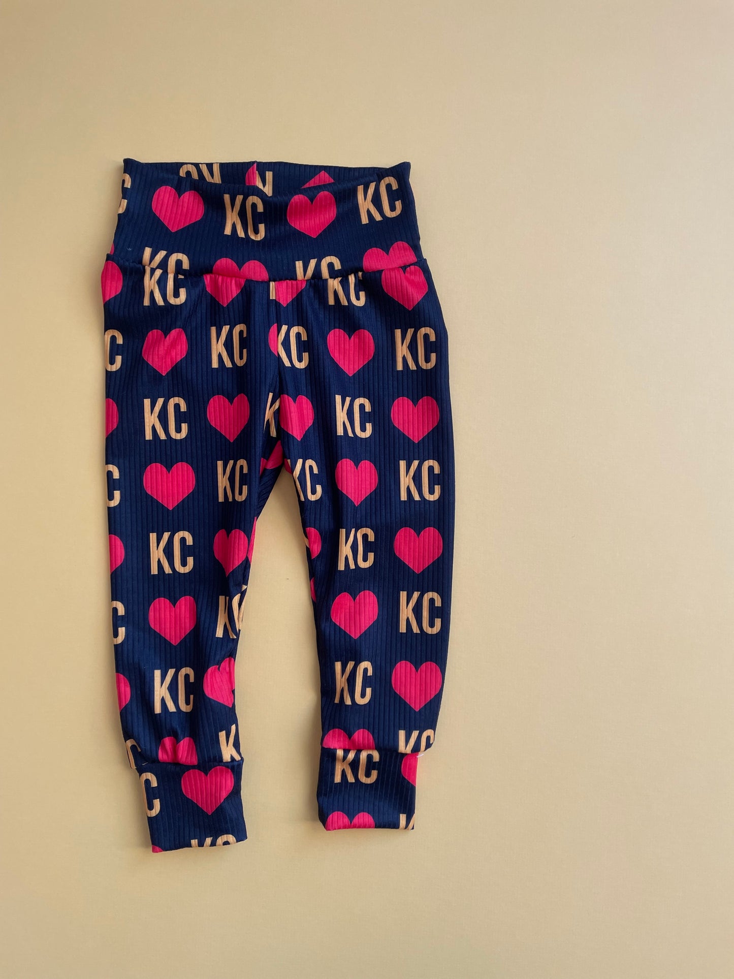 SALE: KC Heart on Black Leggings