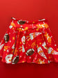 Cheer Skirt: Red KC Pennant