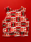 Racerback Tank for Girls: Red KC Checkered