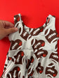 Twirl Dress: Gray with Heart Footballs
