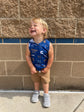 Tank Hoodie for Boys: KC Words on Blue