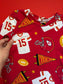 Long Sleeve Dress: Mahomes 15 Pennant