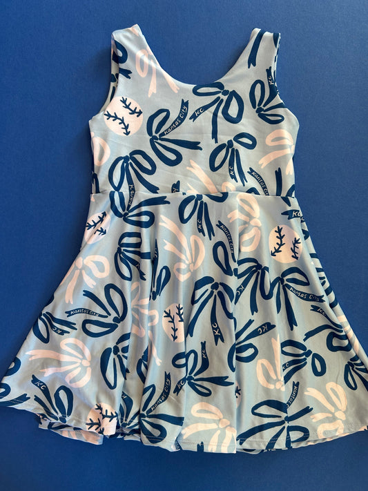 Twirl Dress: KC Bows on Blue