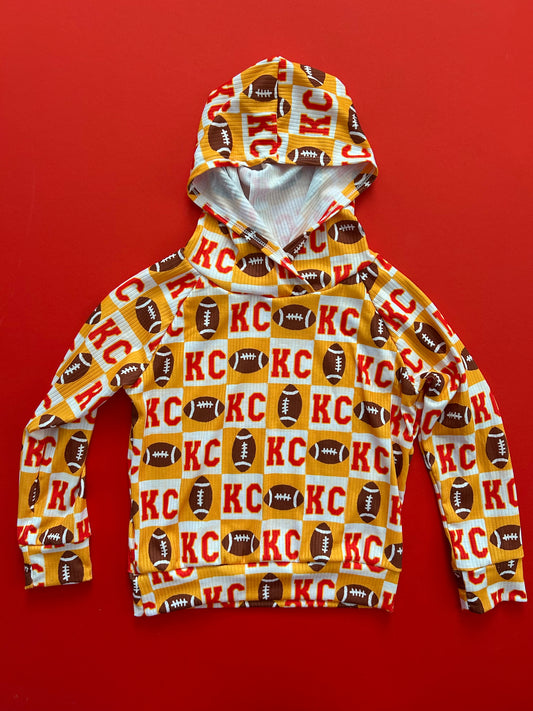 Hoodie: Yellow KC Checkered
