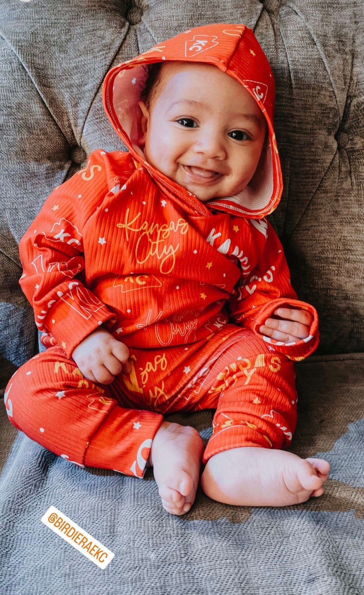 Hoodie: KC Words on Red