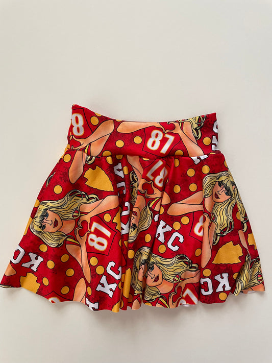 Cheer Skirt: Taylor on Red