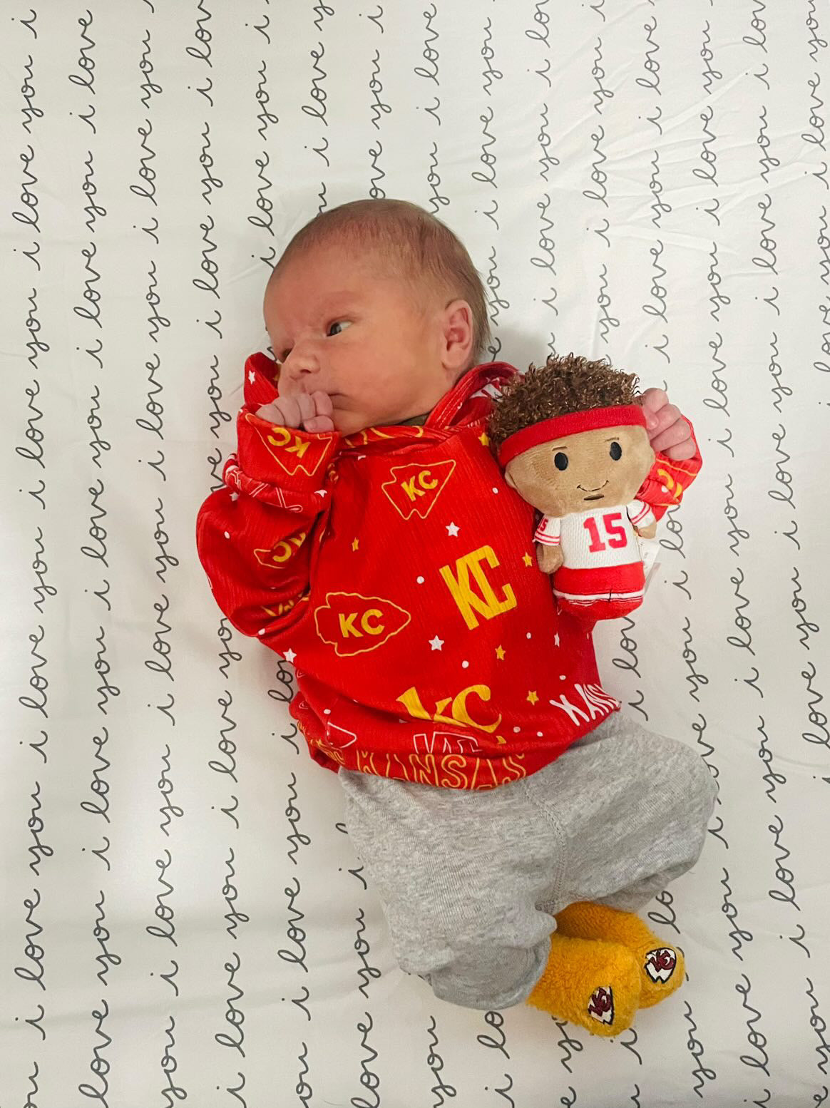 Hoodie: KC Words on Red