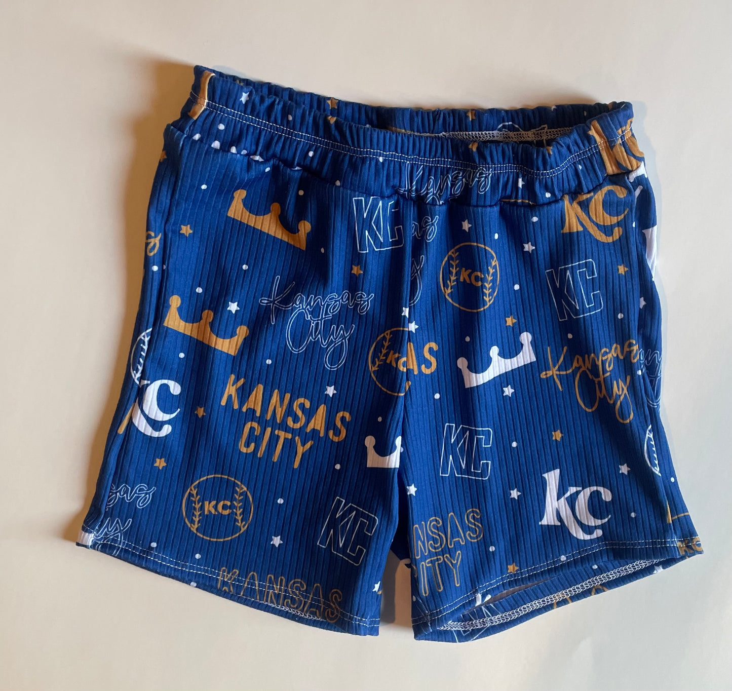 Shorts for Boys: KC Words on Blue
