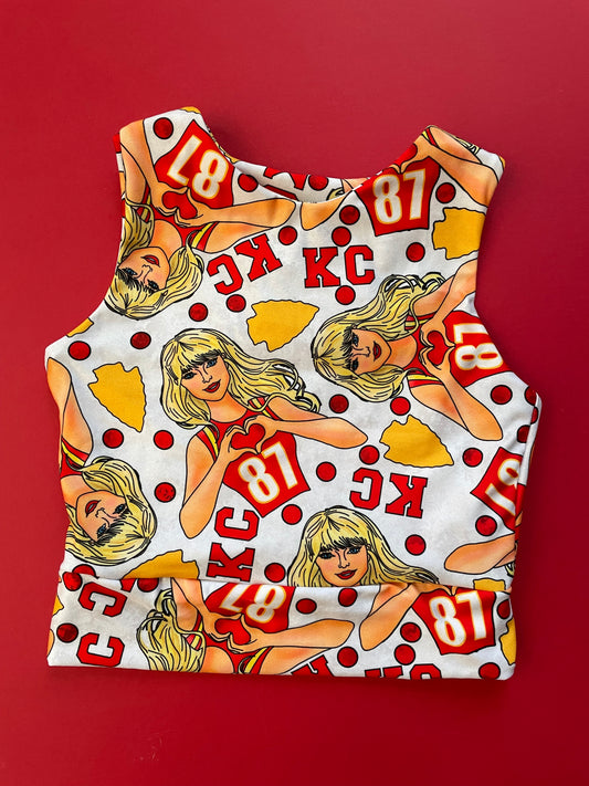 Racerback Tank for Girls: Taylor on White