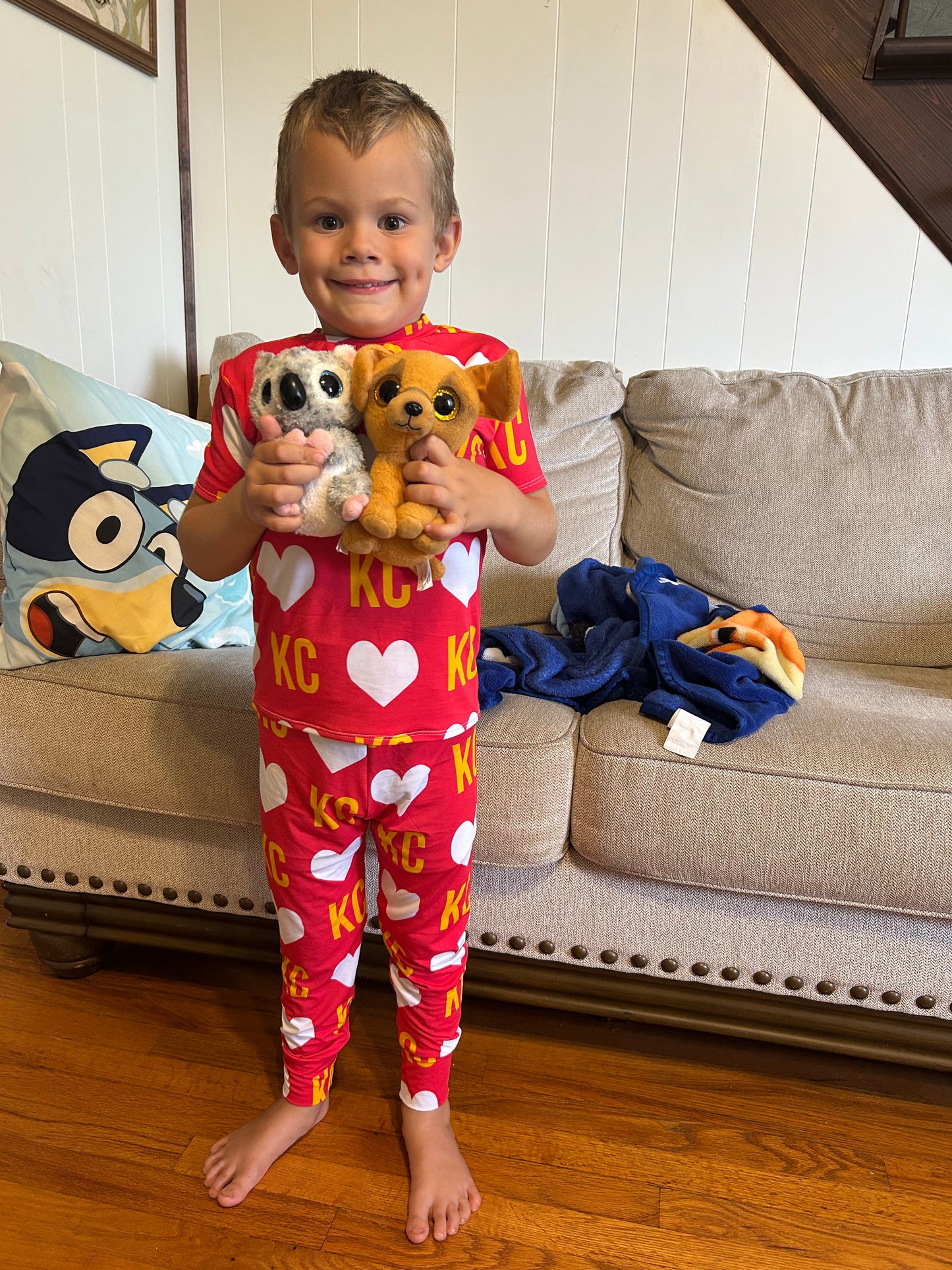 Primetime PJ’s: KC Heart on Red