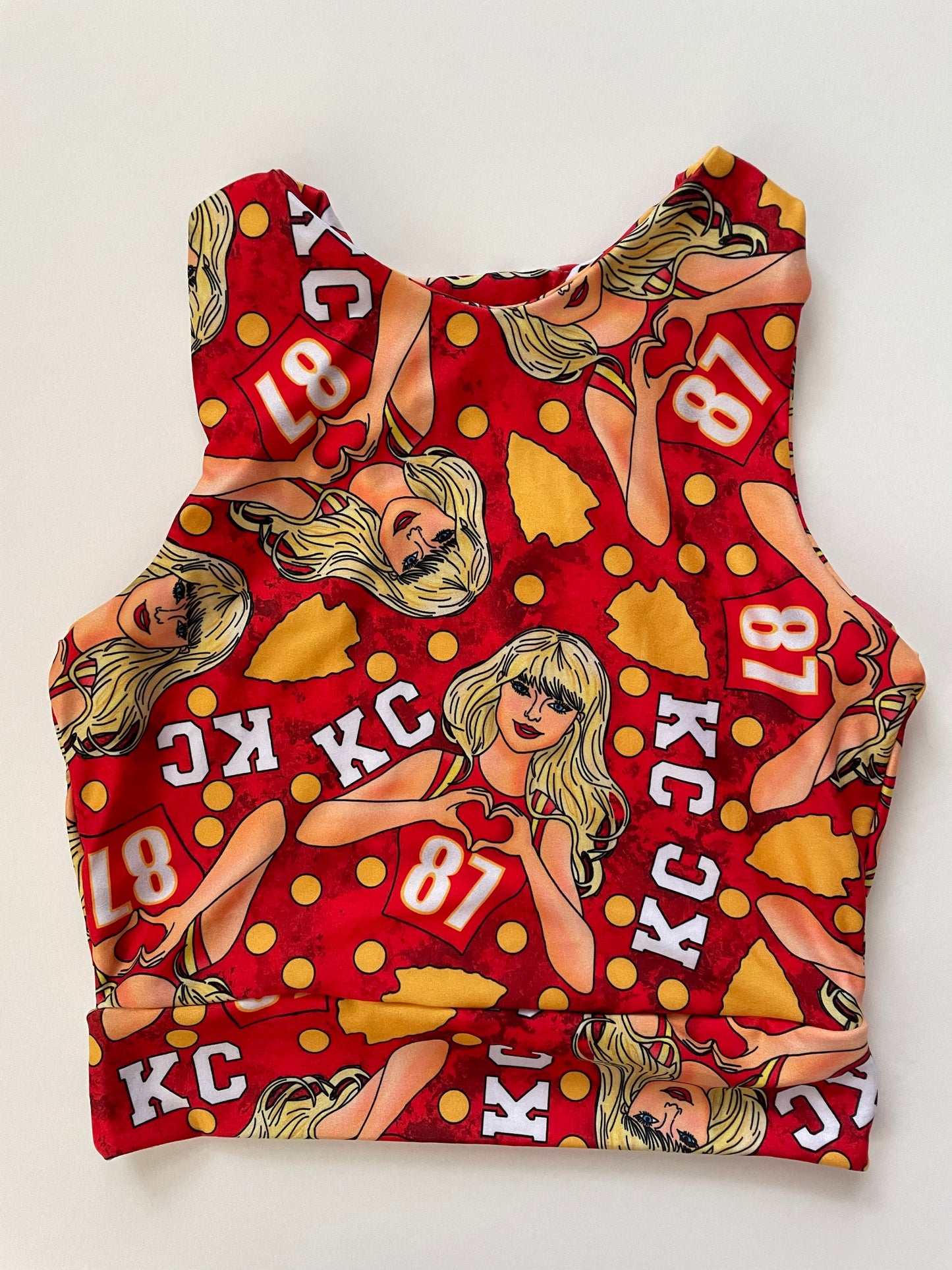 Racerback Tank for Girls: Taylor on Red