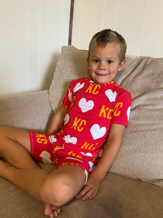 Primetime PJ’s: KC Heart on Red