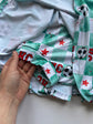 SOCCER Cheer Skirt: Teal Checkered