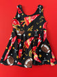 Twirl Dress: Black Kansas City Pennant