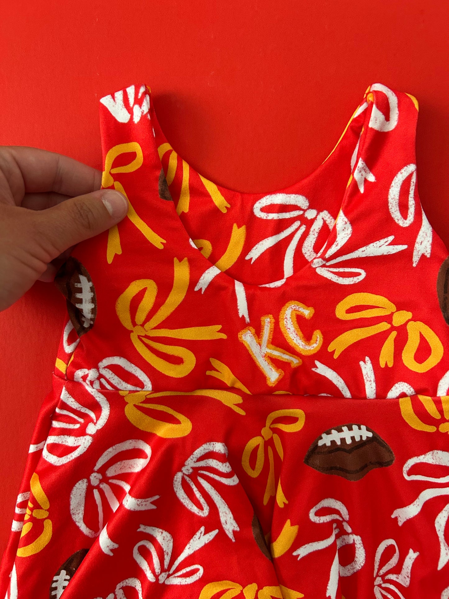 Twirl Dress: Red with Bows