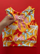 Racerback Tank for Girls: Yellow KC Bows