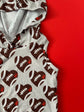 Tank Hoodie for Boys: KC Football Heart on Gray