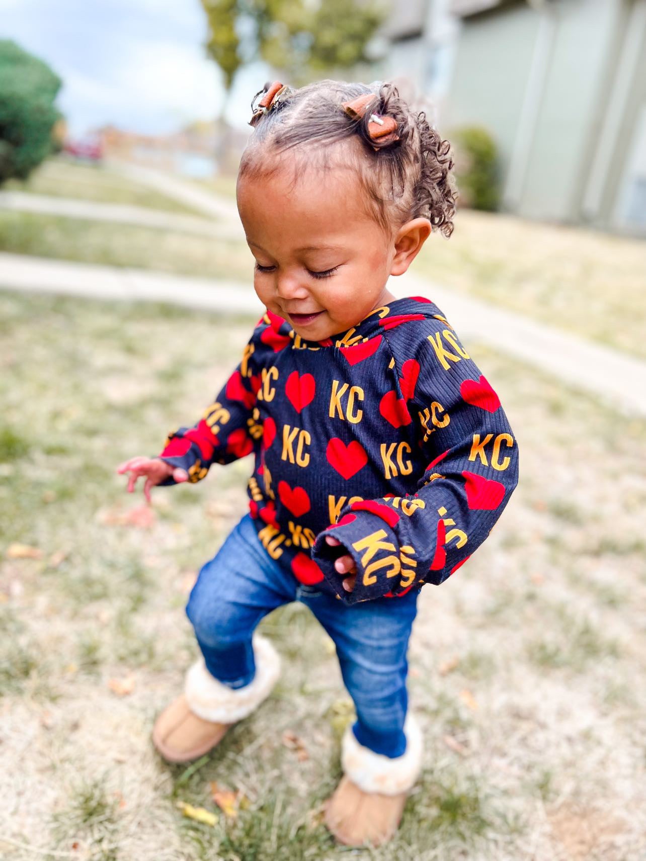 SALE: KC Heart on Black Hoodie