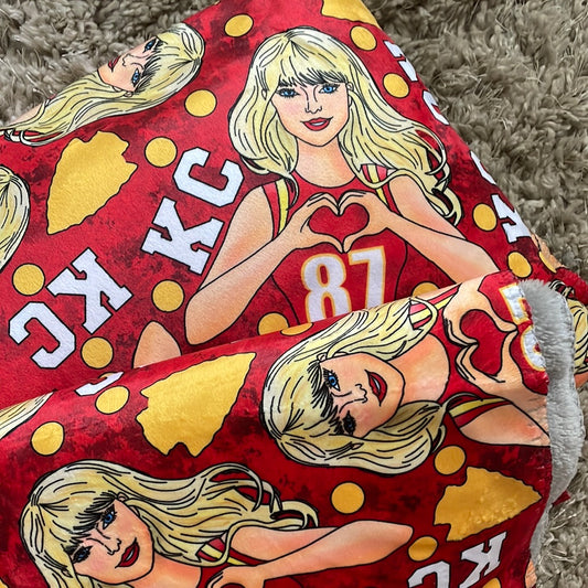 Blanket: Taylor on Red